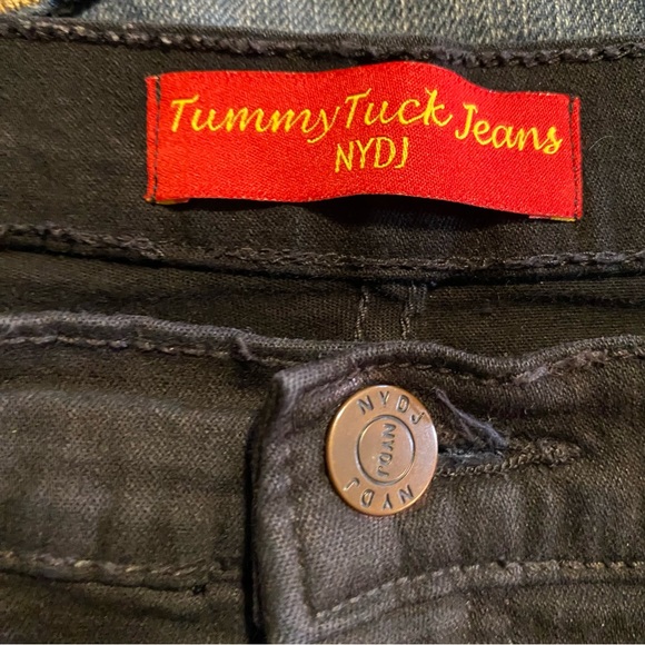 NYDJ tummy tuck jeans SZ 14, GUC, wide leg, stretch, heavy weight - Picture 7 of 14